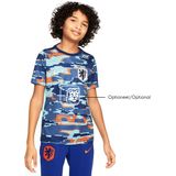 Nike Nederland Pre-Match Trainingsshirt 2024-2026 Kids Blauw Wit