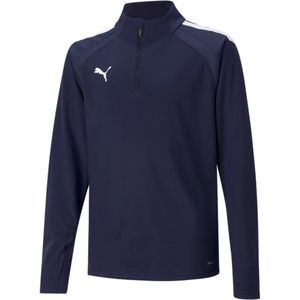 PUMA teamLIGA Trainingstrui Kids Donkerblauw Wit