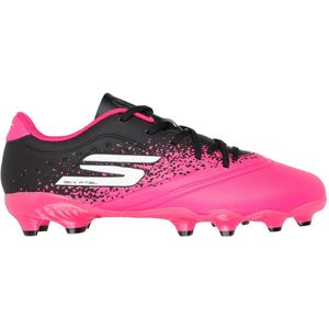 Skechers Razor 1.5 Gras Voetbalschoenen (FG) Kids Zwart Roze