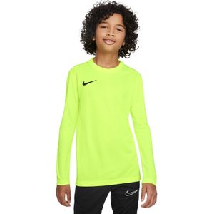 Nike Dry Park VII Voetbalshirt Lange Mouwen Kids Neongeel Zwart