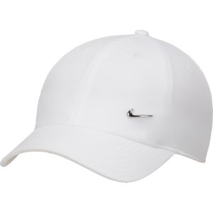 Nike Club Cap Metallic Swoosh Wit Zilver