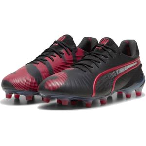 PUMA King Ultimate Launch Edition Gras / Kunstgras Voetbalschoenen (MG) Zwart Rood