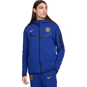 Nike FC Barcelona Tech Fleece Vest 2023-2024 Blauw Goud