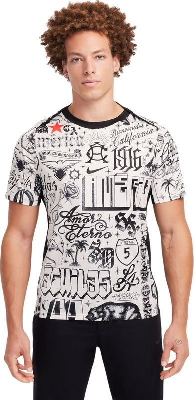 Nike Club América x California Pre-Match Trainingsshirt 2024-2025 Wit Zwart Rood