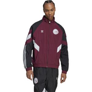 adidas Ajax Originals Trainingsjack 2024-2025 Bordeauxrood Wit Zwart