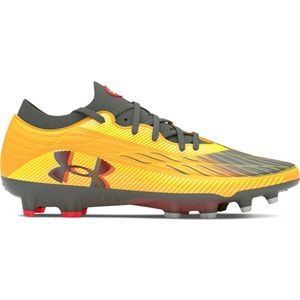 Under Armour Magnetico Elite 4.0 Gras Voetbalschoenen (FG) Geel Grijs