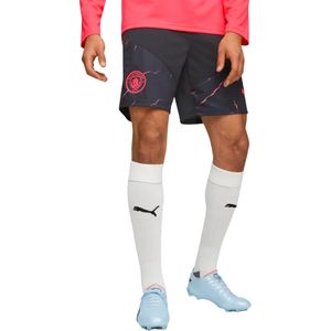 PUMA Manchester City Trainingsbroekje 2023-2024 Donkerblauw Roze