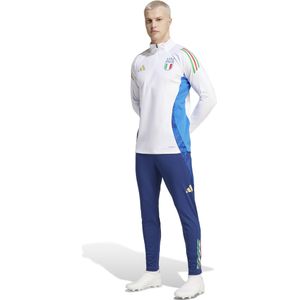 adidas Italië Trainingspak 1/4-Zip 2024-2026 Wit Donkerblauw Goud