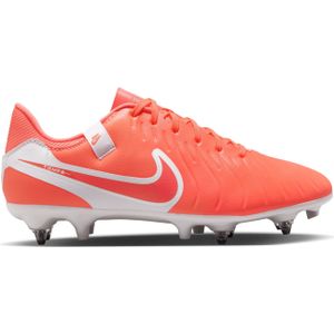 Nike Tiempo Legend 10 Academy IJzeren-Nop Voetbalschoenen (SG) Anti-Clog Felrood Wit