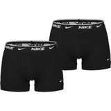Nike Everyday Cotton Boxershort Trunk 2-Pack Zwart Wit