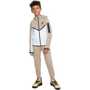 Nike Tech Fleece Sportswear Trainingspak Kids Beige Wit Zwart