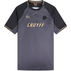 Cruyff Icon T-Shirt Kids Zwart Donkergrijs Goud