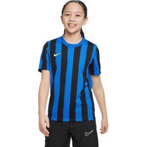 Nike Striped Division IV Voetbalshirt Kids Blauw Zwart