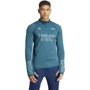 adidas Arsenal Trainingstrui 1/4-Zip Europees 2023-2024 Donkergroen