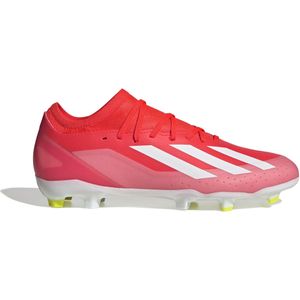 adidas X Crazyfast League Gras Voetbalschoenen (FG) Felrood Wit Geel