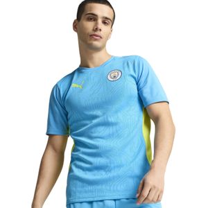 PUMA Manchester City Trainingsshirt 2024-2025 Lichtblauw Geel