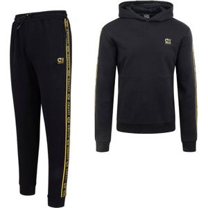 Cruyff Xicota Brand Hoodie Trainingspak Kids Zwart Goud