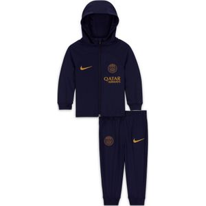 Nike Paris Saint-Germain Strike Hooded Trainingspak Full-Zip 2023-2024 Baby Donkerblauw Goud