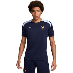 Nike Frankrijk Strike Trainingsshirt 2024-2026 Donkerblauw Lichtblauw