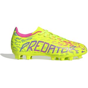 adidas Predator Club Gras / Kunstgras Voetbalschoenen (MG) Kids Neongeel Blauw Roze