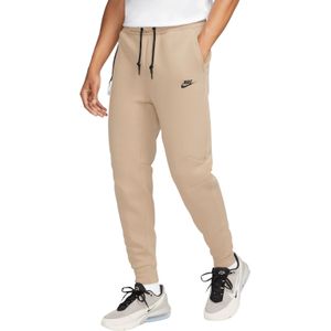 Nike Tech Fleece Sportswear Joggingbroek Beige Zwart