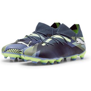 PUMA Future 7 Match Gras / Kunstgras Voetbalschoenen (MG) Kids Grijs Paars Groen Wit