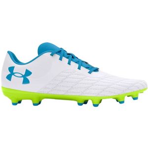 Under Armour Magnetico Select 3.0 Gras Voetbalschoenen (FG) Wit Blauw Groen