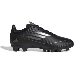 adidas F50 Club Gras / Kunstgras Voetbalschoenen (FxG) Kids Zwart Grijs Goud