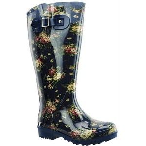 Wide Wellies - Regenlaars - Blauw - Rubber
