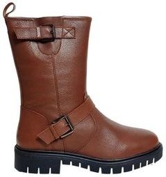 Custom Made - Ulm - Enkellaars - RoodBruin - Leer - Rubber Zool