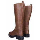 Dameslaars JJ Footwear Battle Cognac Kuitmaat XL-Schoenmaat 41