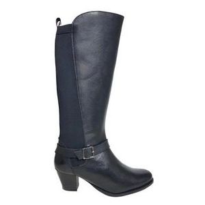 Custom Made - Jaipur - Dameslaars - Zwart - Kuitmaat 45 cm - Schoenmaat 43