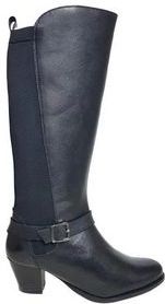 Custom Made - Jaipur - Dameslaars - Zwart - Kuitmaat 45 cm - Schoenmaat 43