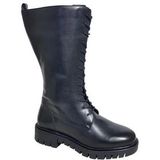 Custom Made - Dorfen - Dameslaars - Zwart - Leer