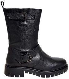 Custom Made - Ulm - Enkellaars - Zwart - Leer - Dames