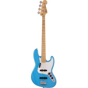 Fender Made in Japan Limited International Color Jazz Bass MN Maui Blue elektrische basgitaar met gigbag