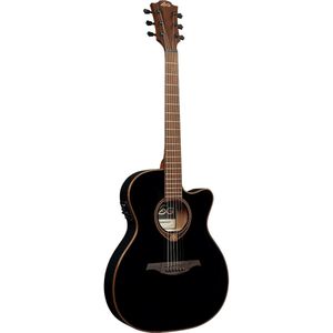 LAG Guitars Tramontane 118 T118ASCE-BLK Black thinline elektrische-akoestische westerngitaar