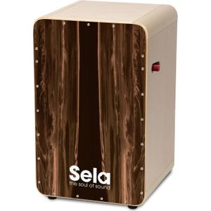 Sela SE 106 CaSela Pro Dark Nut cajon met switch