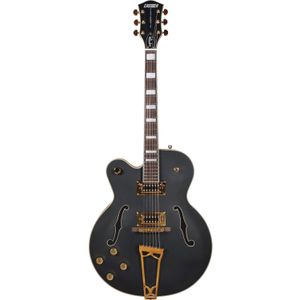 Gretsch G5191LH Flat Black Tim Armstrong Signature Electromatic Hollow Body linkshandige semi-akoestische gitaar