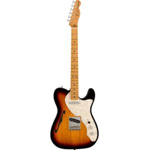 Fender Vintera II 60s Telecaster Thinline MN 3-Color Sunburst elektrische gitaar met gigbag
