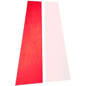 Auralex SonoSuede Trapezoid Panel Left Red absorber (per stuk)