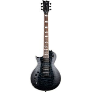 ESP LTD Deluxe EC-1000 Piezo QM See Thru Black linkshandige elektrische gitaar