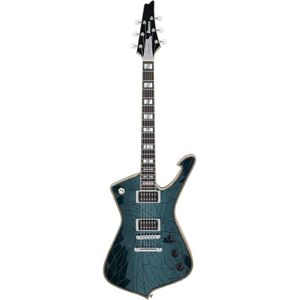 Ibanez Paul Stanley Signature PS3-CM Black Cracked Mirror elektrische gitaar met koffer en certificaat van echtheid