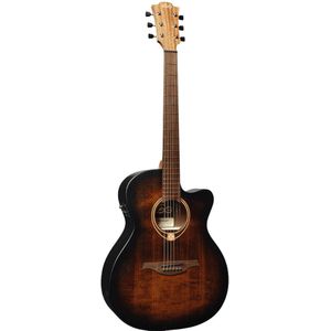 LAG Guitars Tramontane 70 T70ACE Black & Brown elektrisch-akoestische westerngitaar