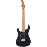 Charvel Pro-Mod DK24 HH 2PT CM LH Gloss Black linkshandige elektrische gitaar