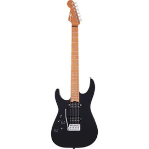 Charvel Pro-Mod DK24 HH 2PT CM LH Gloss Black linkshandige elektrische gitaar