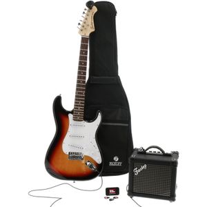 Fazley FST118SB sunburst elektrische gitaar starterset met versterker
