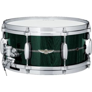 Tama Star TBS1465S-CDKG Dark Green Cordia Bubinga 14 x 6.5 inch snaredrum