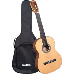 Cascha CGC200 Stage Series klassieke gitaar 4/4 naturel + gigbag