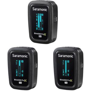 Saramonic Blink500 ProX B2 tweekanaals draadloze dasspeldmicrofoon